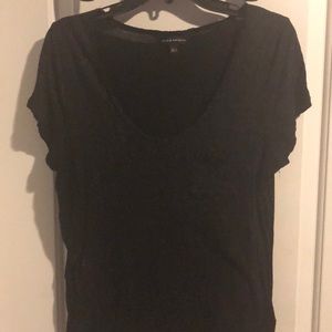 Glitter one pocket tee.